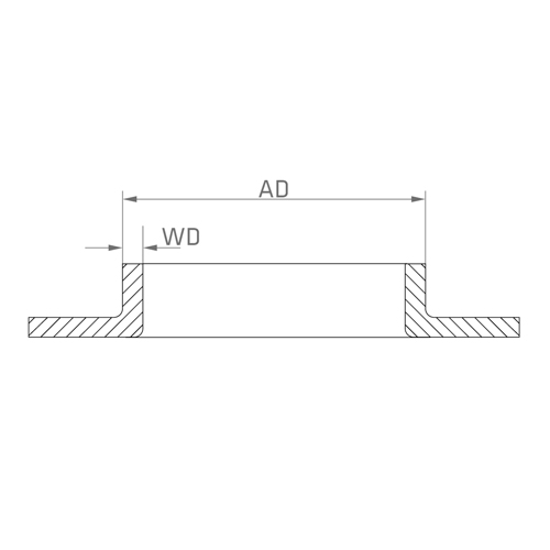 BW collar, thick machined | EN 1.4404 | AISI 316L